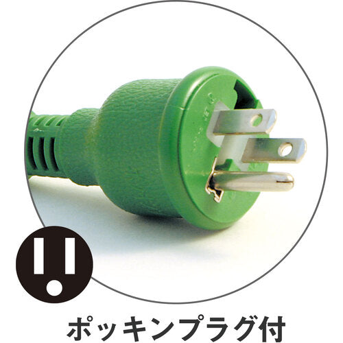ＮＩＣＨＩＤＯ　電工ドラム　マジックリール　過負荷漏電保護兼用ブレーカ付　３０ｍ
