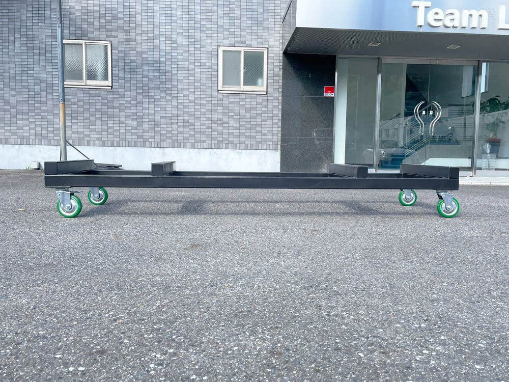 【特大】長尺台車 （長尺パレット・鋼材・建材運搬に最適 D2700㎜×W800㎜×H360㎜ 耐荷重1000kg）