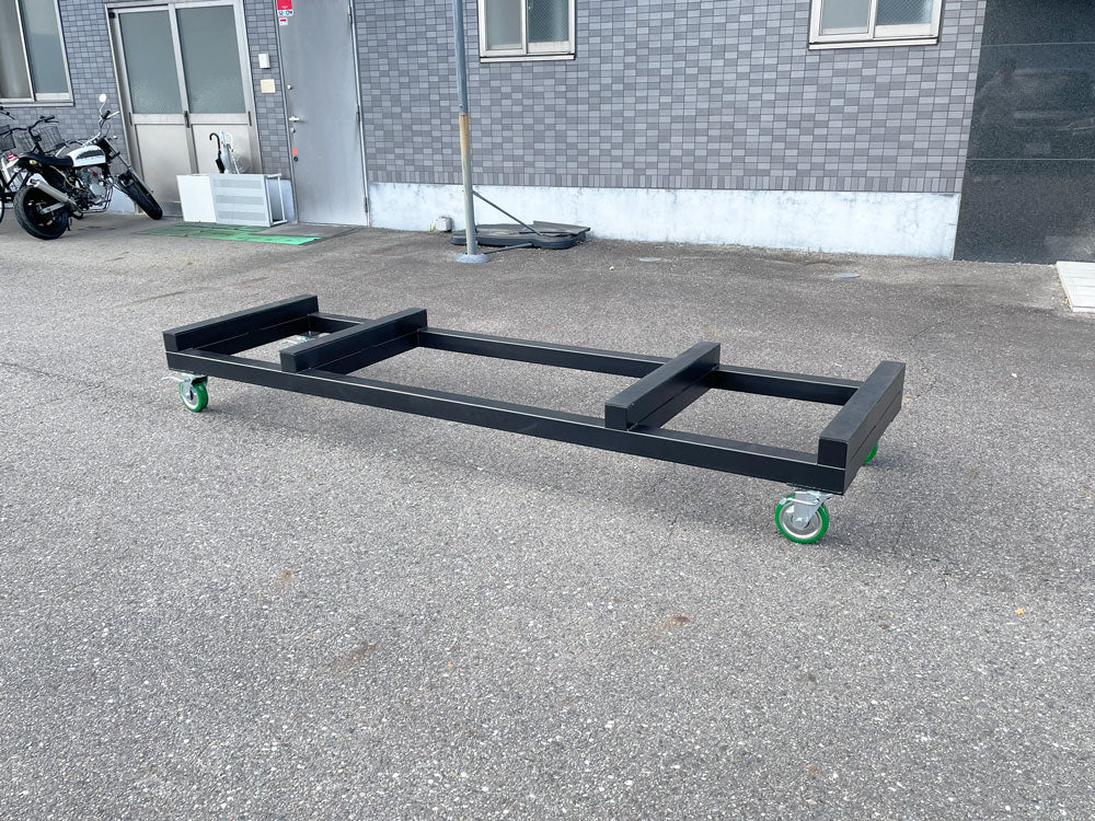 【特大】長尺台車 （長尺パレット・鋼材・建材運搬に最適 D2700㎜×W800㎜×H360㎜ 耐荷重1000kg）