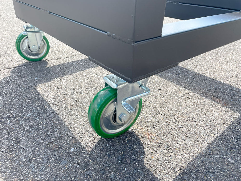 【特大】長尺台車 （長尺パレット・鋼材・建材運搬に最適 D2700㎜×W800㎜×H360㎜ 耐荷重1000kg）