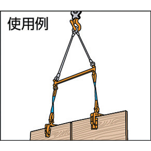 スーパー 型枠・パネル吊クランプ クランプ範囲5段階調節 容量:100kg