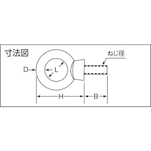 NANIWA アイボルト（生地）