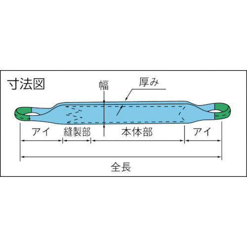 田村 ベルトスリング Pタイプ 3E 100