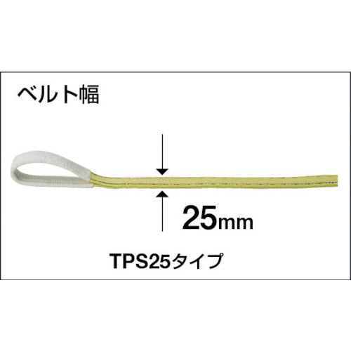 TRUSCO ポリエステルスリング【JIS3等級】両端アイ形 25mm