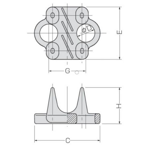 コンドーテック 鍛造KTクリップ（ドブメッキ／JIS規格品）